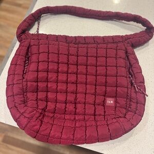 Iris and Rainbow Quilted Large Messenger Bag - Dreamy Puff Iris Bag